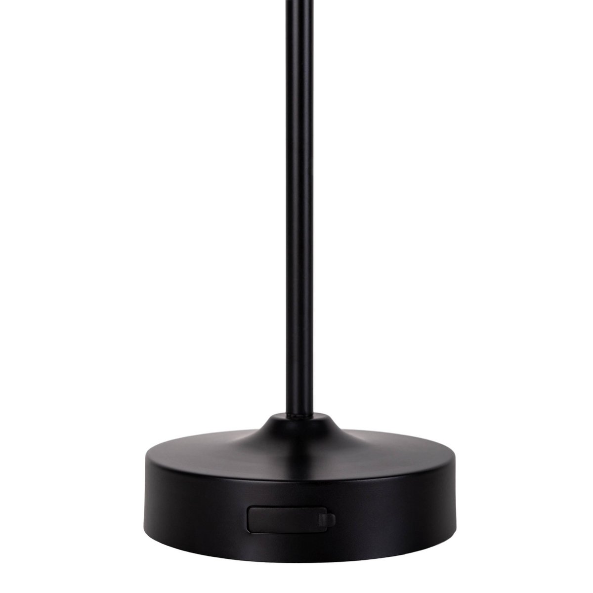 LED Acculamp Pina Zwart/Wit Glas - 30 cm
