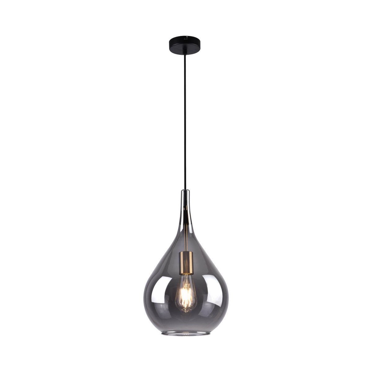 Hanglamp Gota Rookglas - Ø 25 cm (E27)