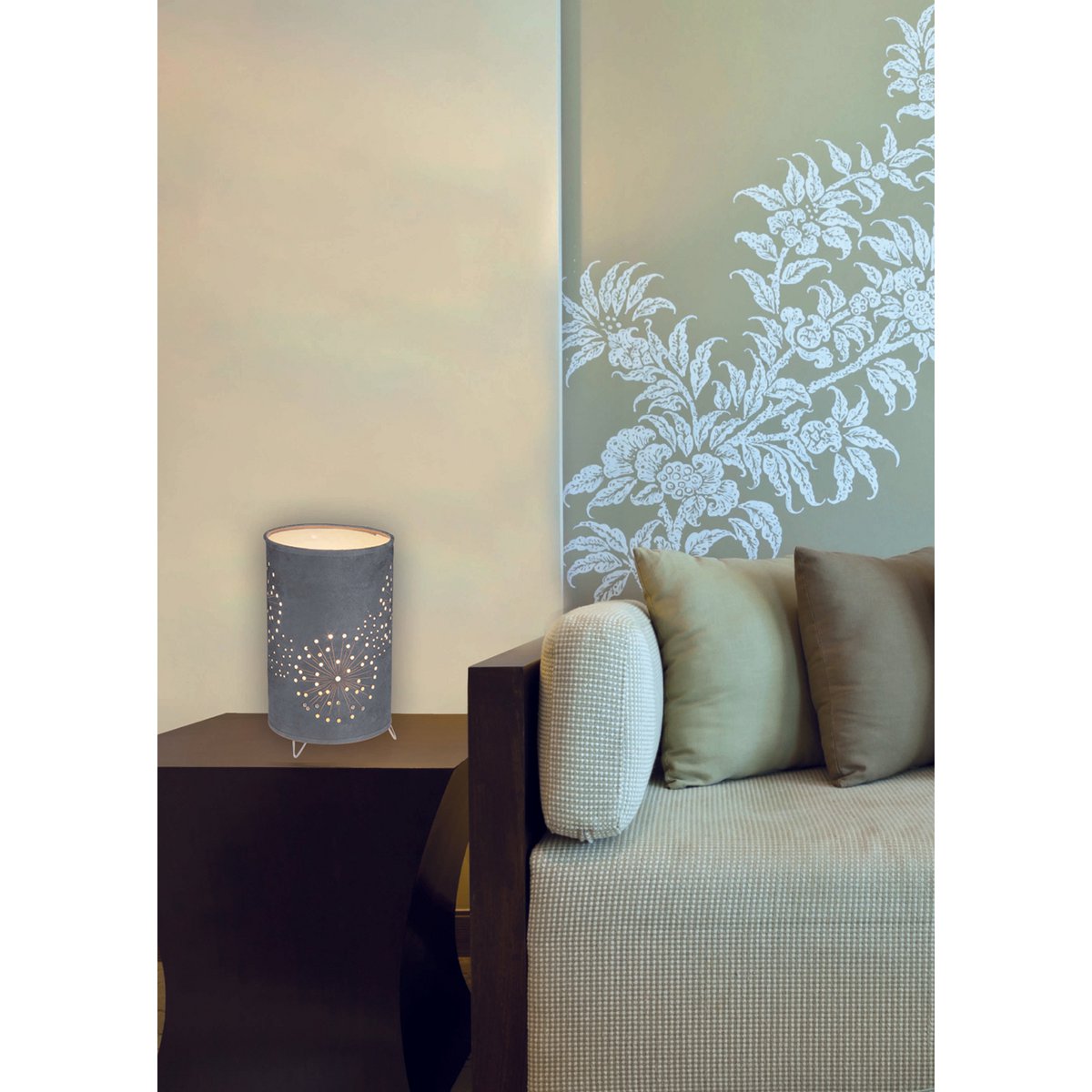 Stoffen Tafellamp Aurona - 25 cm