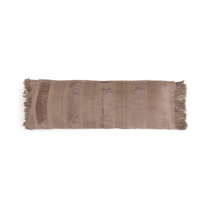 Betonfluweel kussenhoes grijs - 35x100 cm