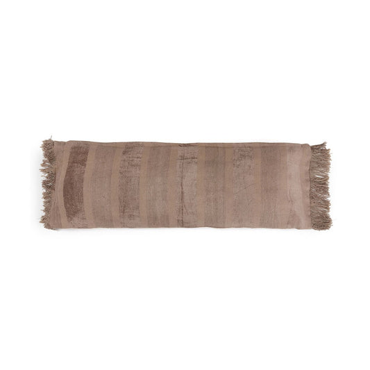 Betonfluweel kussenhoes grijs - 35x100 cm