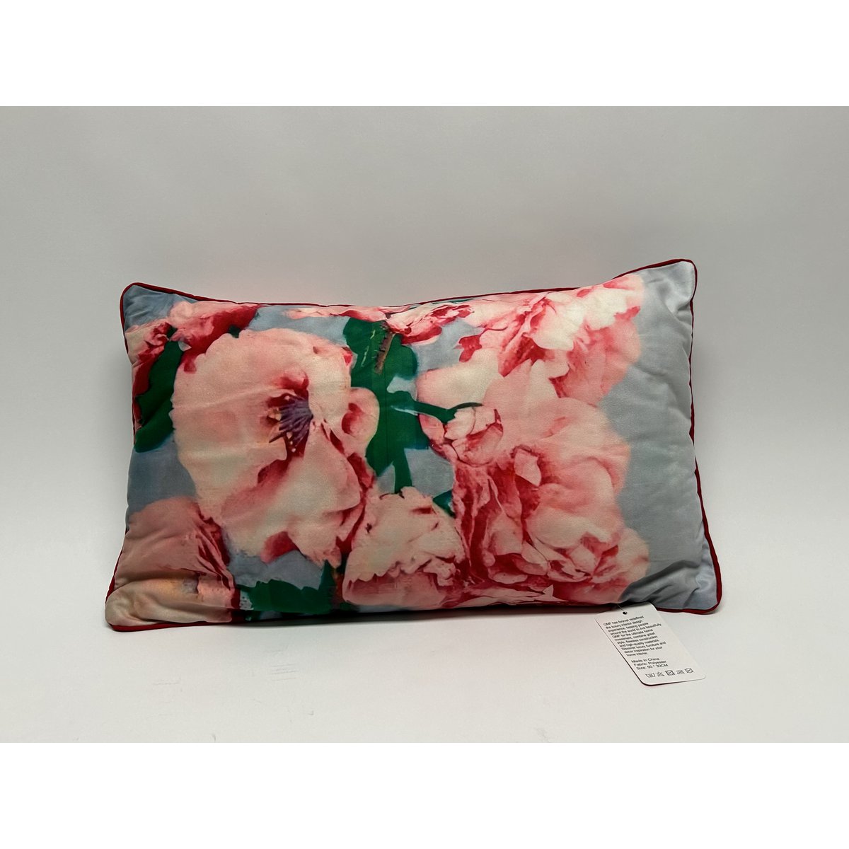 Sierkussen Bloemen roze - 50 cm
