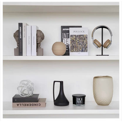 Geknoopte glazen sculptuur M transparant - 15 cm