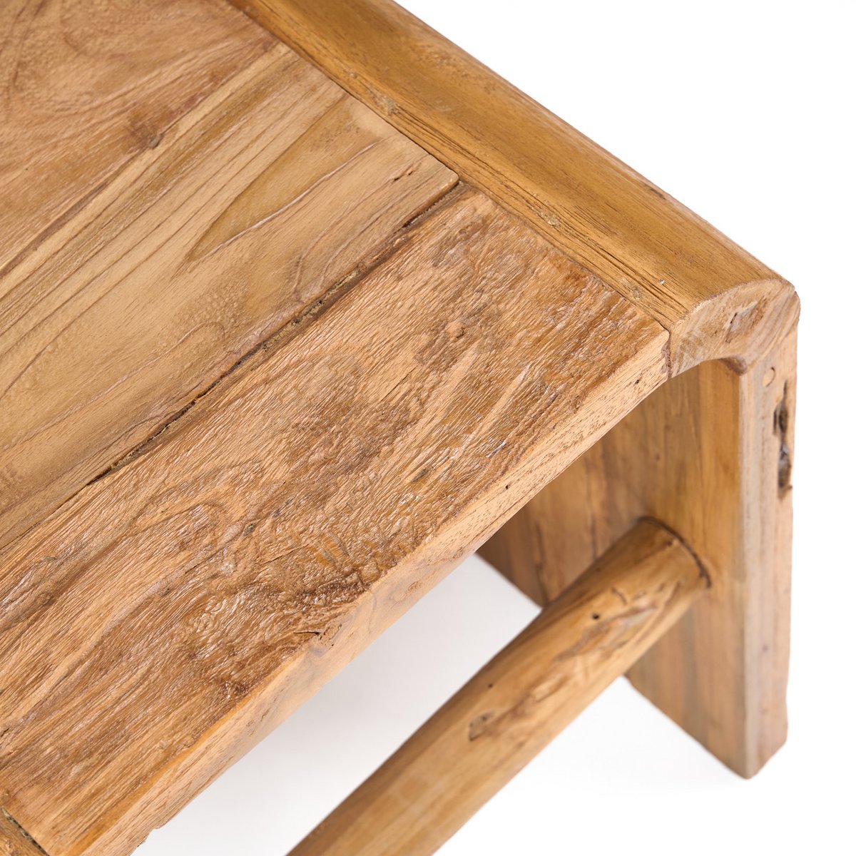 Teakhouten bijzettafel Arc naturel