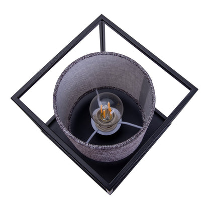 Tafellamp Beta Grijs Metaal/Textiel (E14)