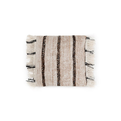 Katoenen kussenhoes Oh my gee boheems wit - 40 cm