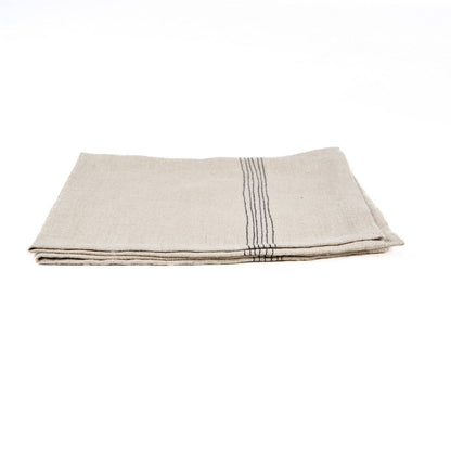 Linnen servet Biscuit natuurlijk zwart - 45 cm