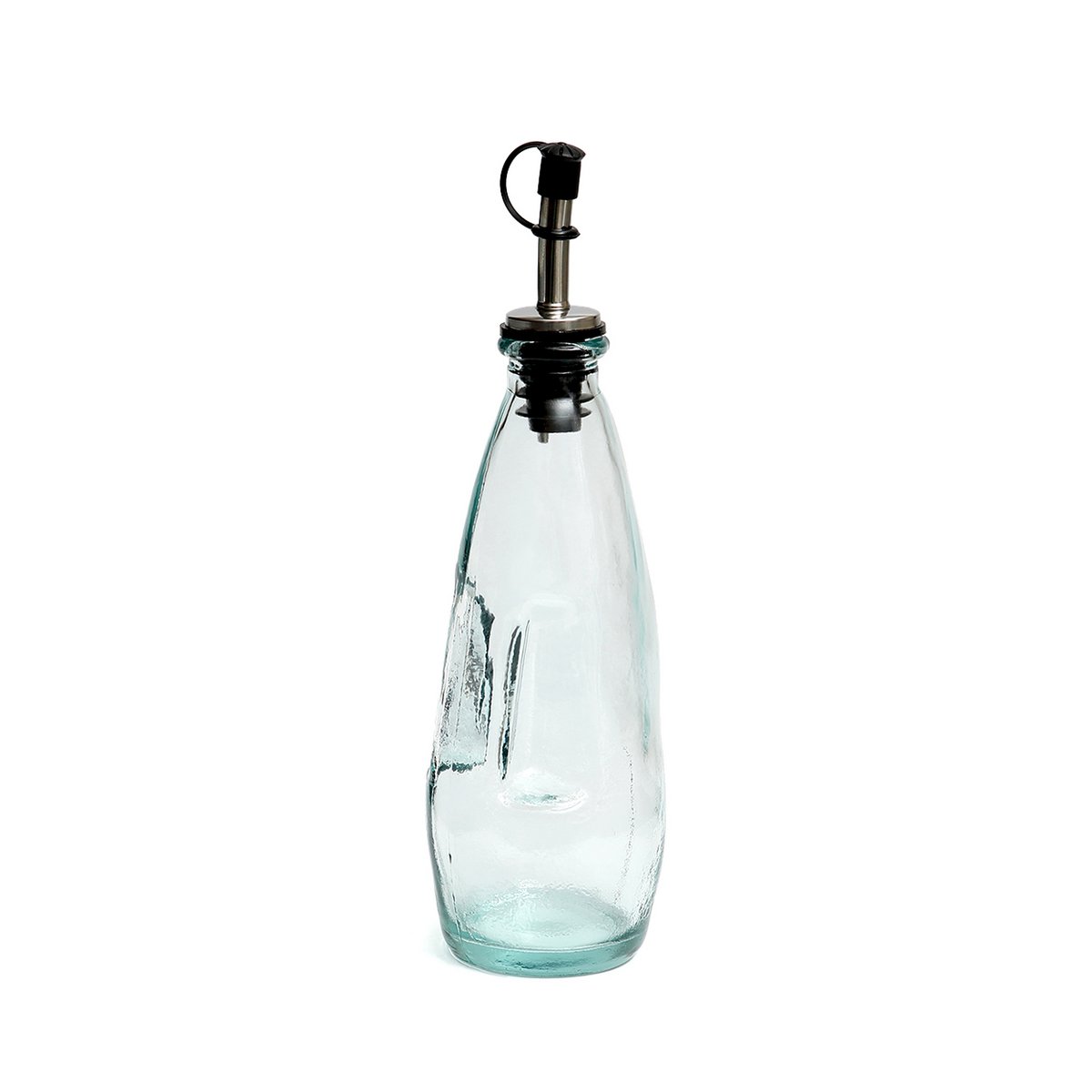 Glazen olijfoliefles NÂ°03 blauw