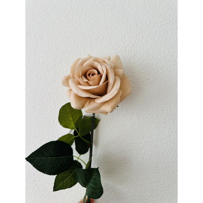 Kunstbloemen Hand touch champagne - 72 cm (Set van 2)