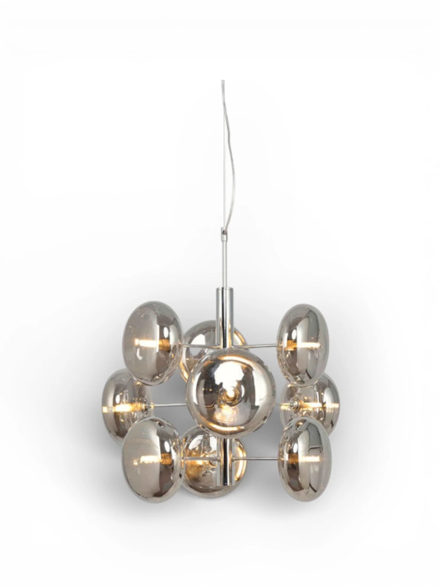 Hanglamp Orion Messing/Amberglas - Ø 53 cm (G9)