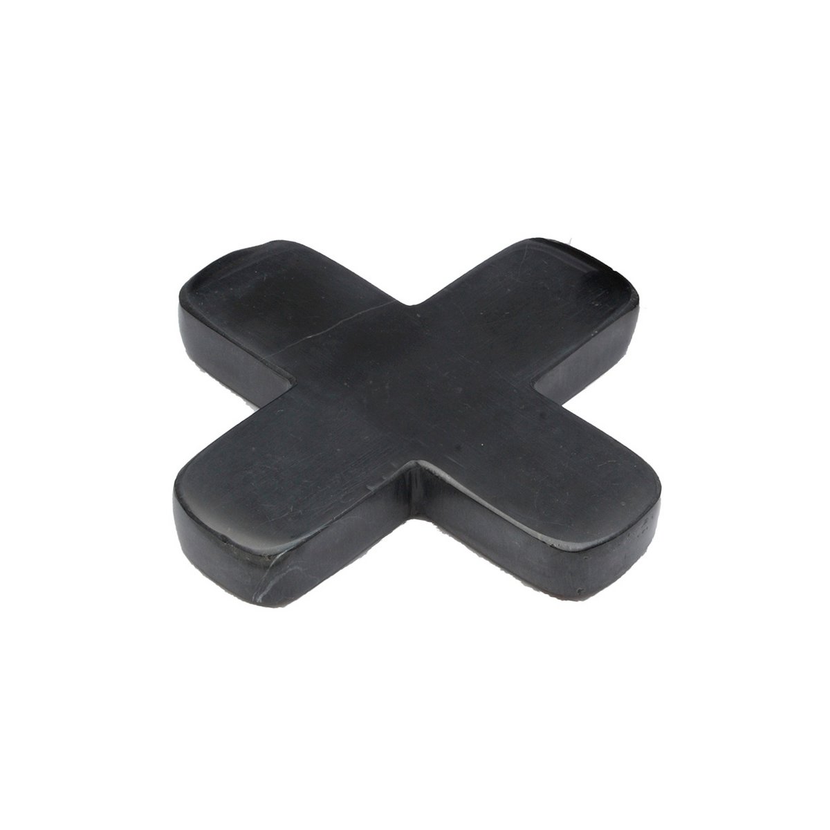 Marmeren pannenonderzetter Nova zwart - 12 cm