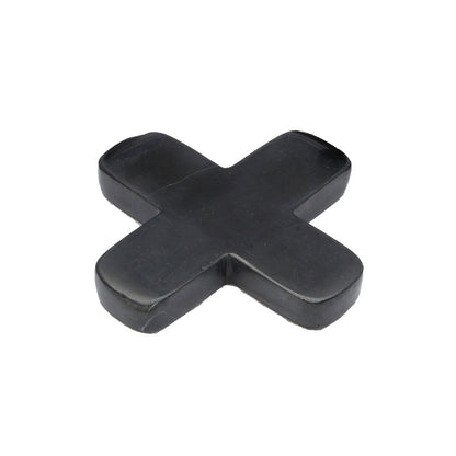 Marmeren pannenonderzetter Nova zwart - 12 cm