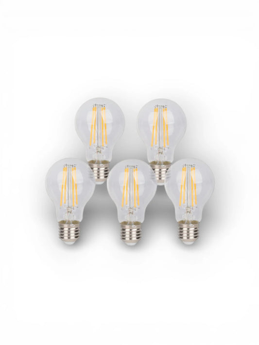 LED-filamentlampen (6-delig) - E14, 8W, Helder Glas
