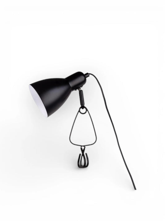 Klemlamp Mara Mat Zwart - 28 cm (E14)
