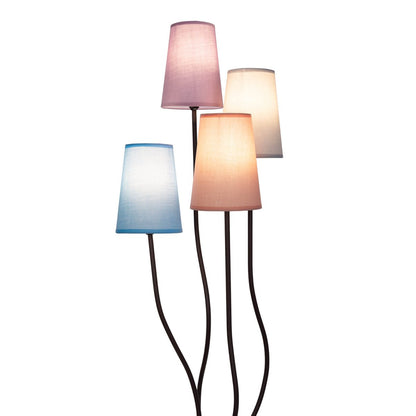 Vloerlamp Boho 4-Lichts Kleurrijk - 140 cm (E14)