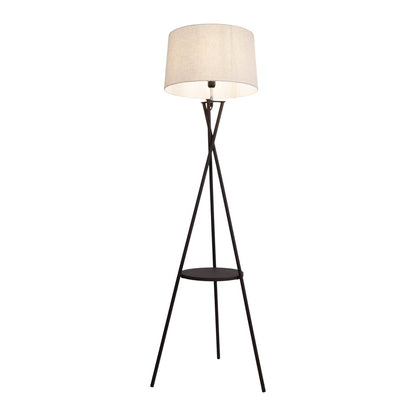 Vloerlamp Tora met Tafel Roest/Naturel - 158 cm (E27)