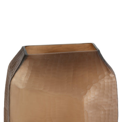 Glazen vaas Chocolade bruin