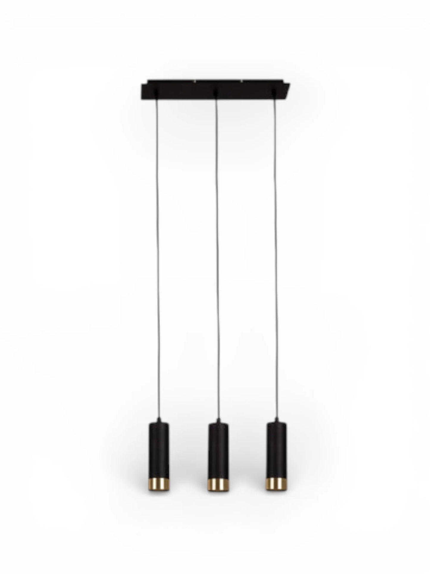 Hanglamp Fridu 3-Lichts Mat Zwart - 48 cm (GU10)