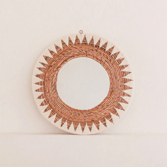 Wandspiegel Boho Awan Katoen - Ø 60 cm