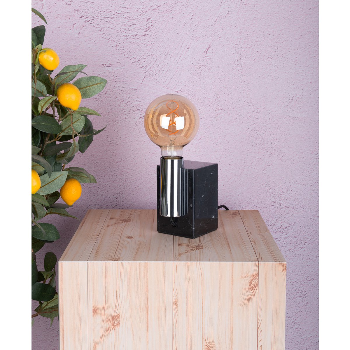 LED-lampenset Dilly (3-delig) - E27, 4W, Amberglas (Ø 9,5 cm)