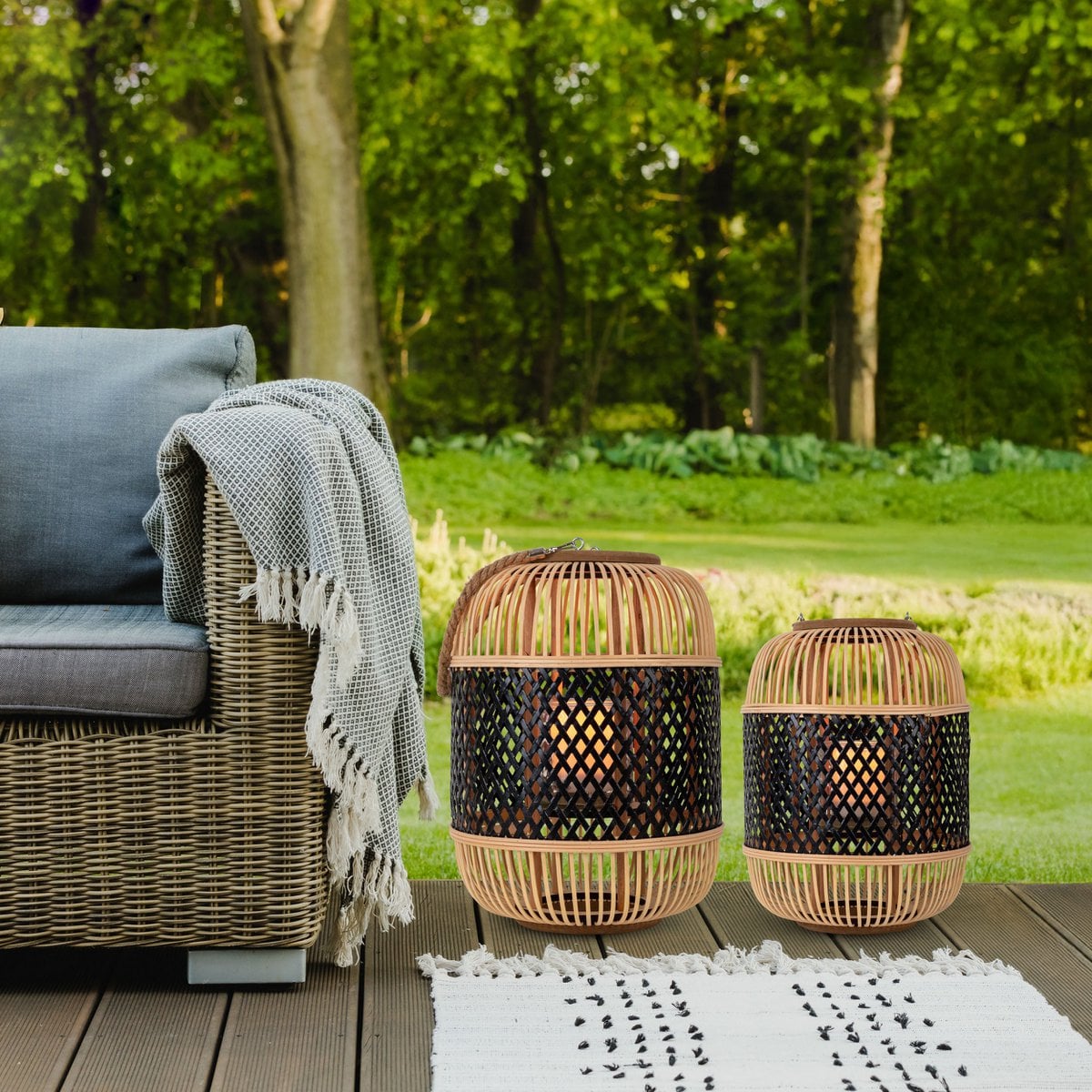 Rotan Solar Lantaarn "Palma" - OutHome