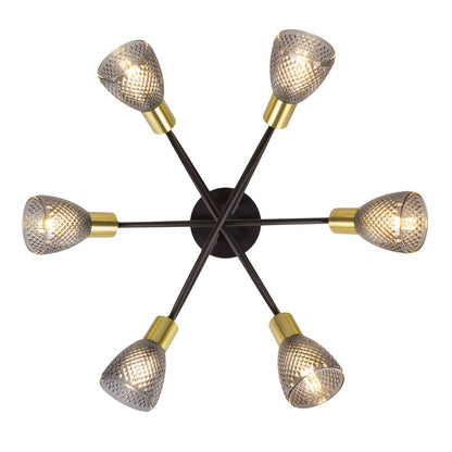 Plafondlamp Lindita 6-Spots (excl. lampen)