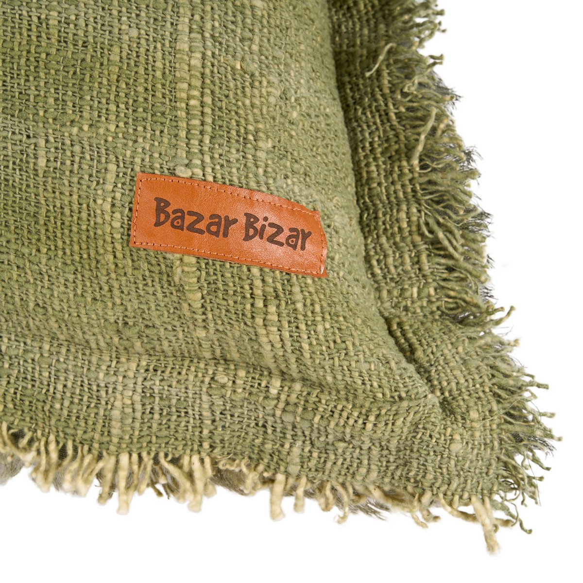 Kussenhoes Jungle fringe groen - 50x50 cm