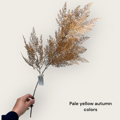 Zijden kunstbloem Perzische bladeren goud - 65 cm