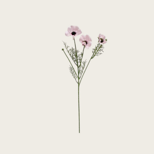 Zijden kunstbloem Chrysanthemum roze - 52 cm