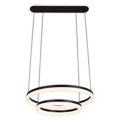 LED Hanglamp Circulo Zwart/Zand - Ø 60 cm (CCT)