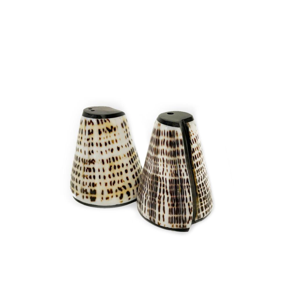 Schelpen zout en peper Kefra bruin (Set van 2)