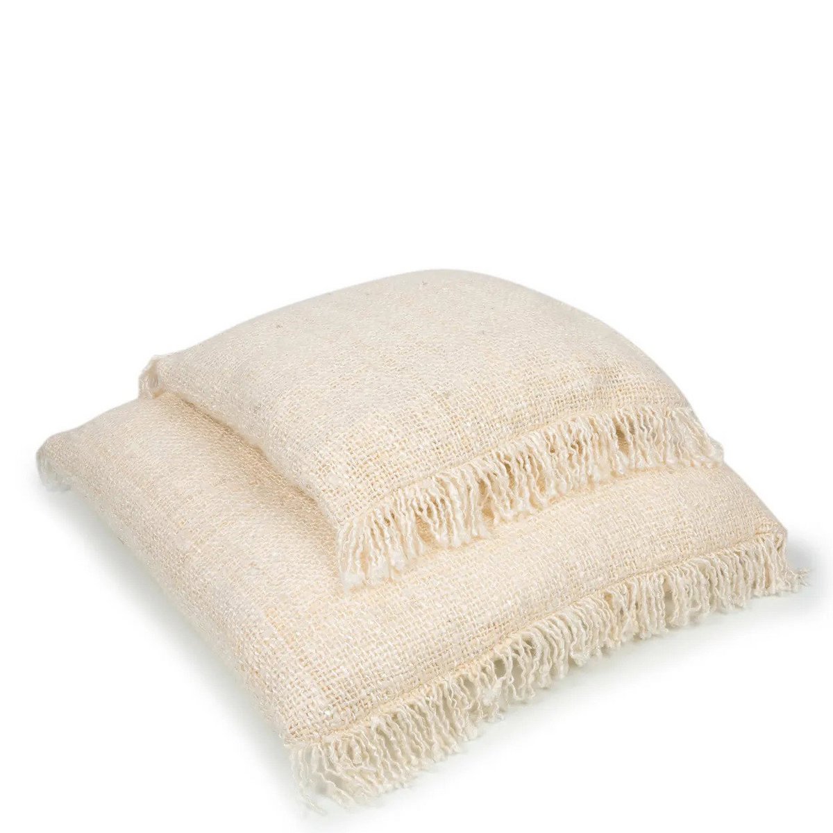 Katoenen kussenhoes crème - 40 cm