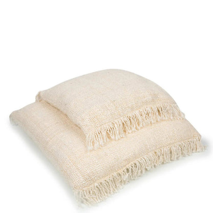 Katoenen kussenhoes crème - 40 cm