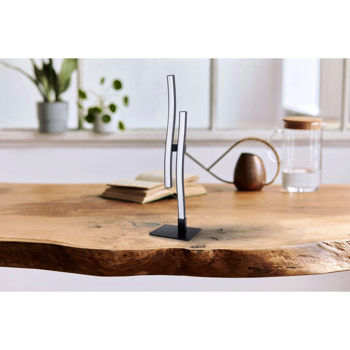 LED Tafellamp Onda Zwart - 44 cm