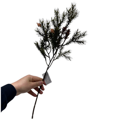 Zijden boomtak Pine boomtak groen - 49 cm