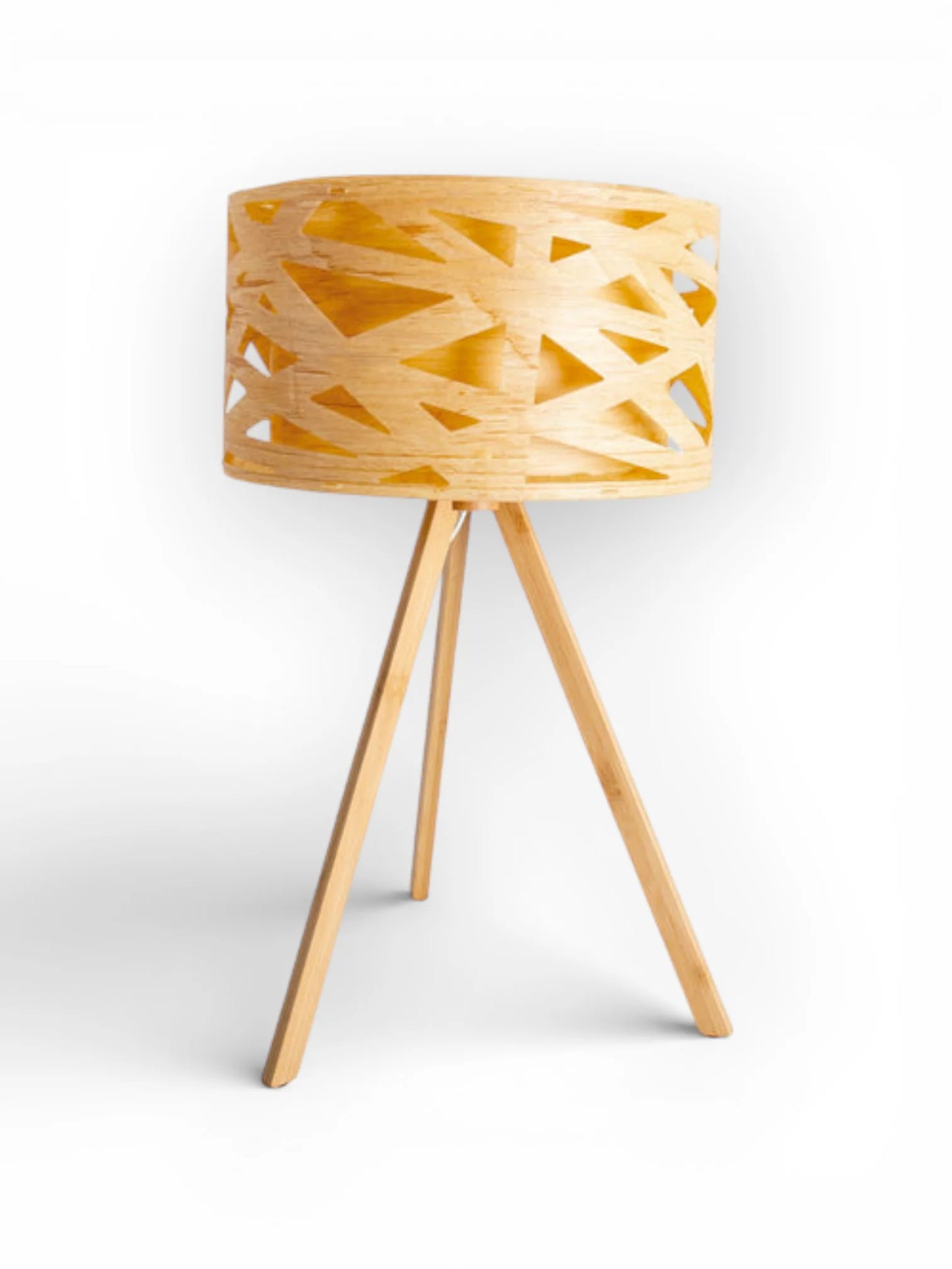 Tafellamp Finja Houtimitatie - 55 cm (E27)