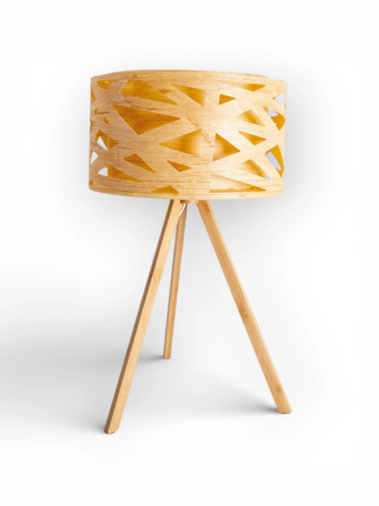 Tafellamp Finja Houtimitatie - 55 cm (E27)