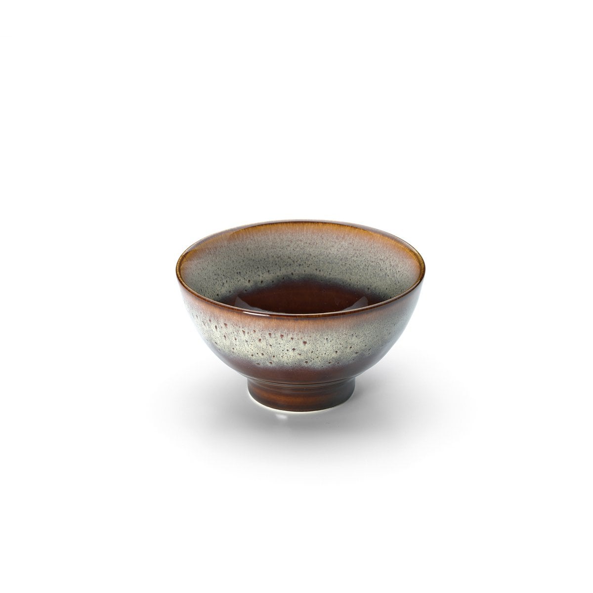 Keramische kom Smoked horizon bowl bruin grijs