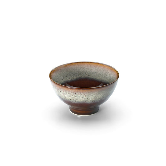 Keramische kom Smoked horizon bowl bruin grijs