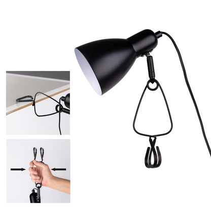 Klemlamp Mara Mat Zwart - 28 cm (E14)