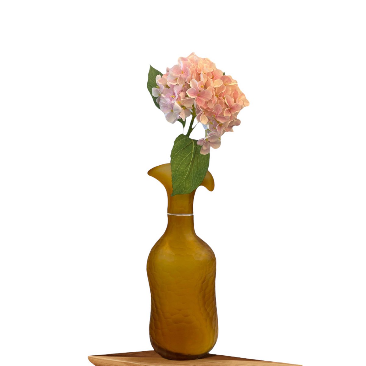 Zijden kunstbloem Hortensia wit - 47 cm