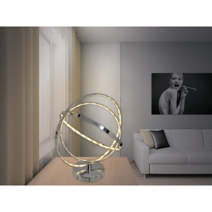 LED Tafellamp Chroom - 39 cm