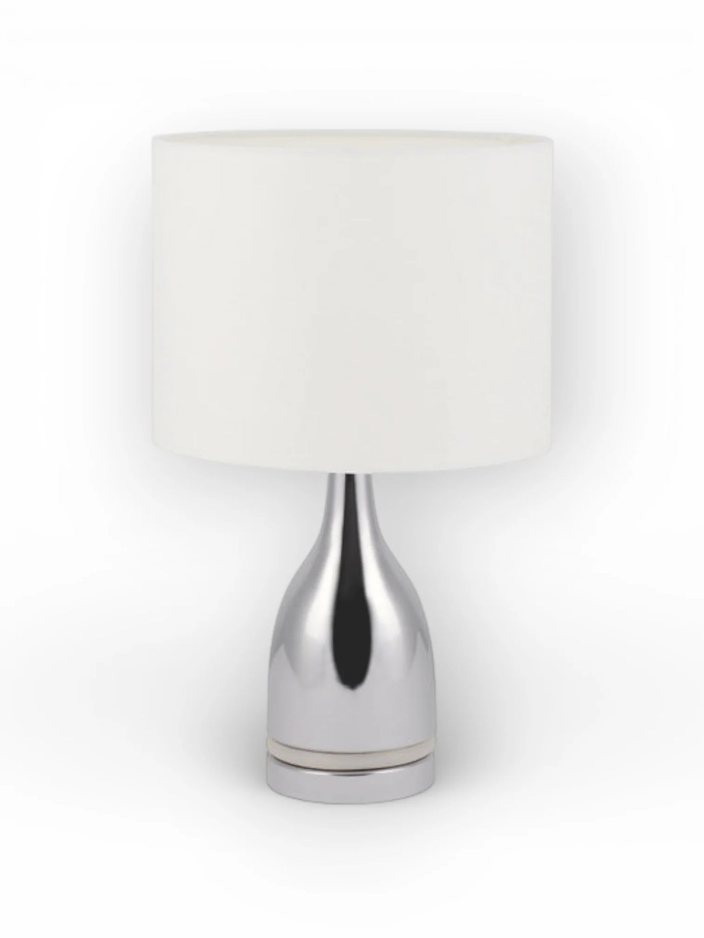 LED Tafellamp Cosima Chroom/Wit - 43,5 cm (E14)