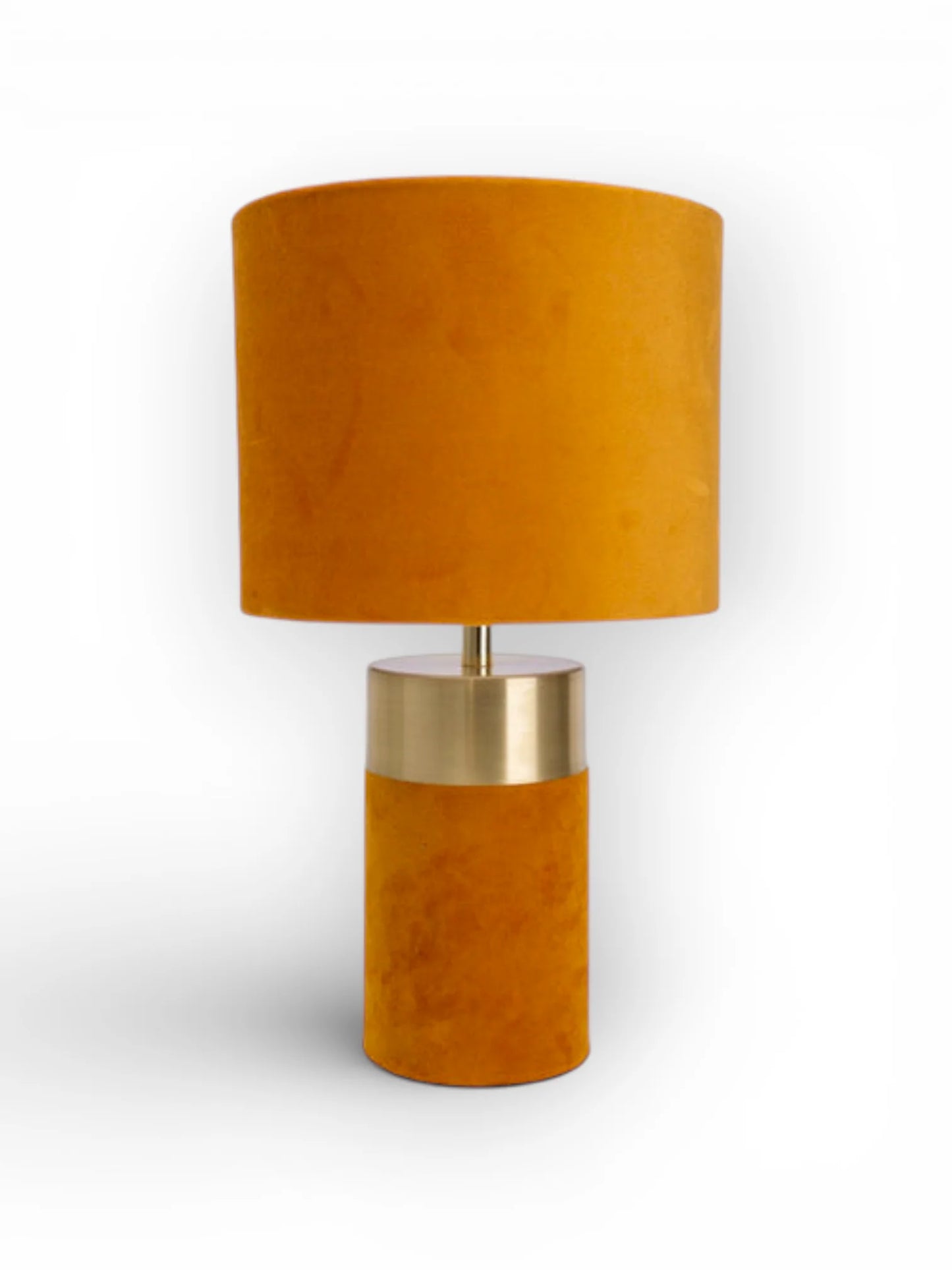 Tafellamp Bordo Goud/Bruin Velours - 32 cm (E14)