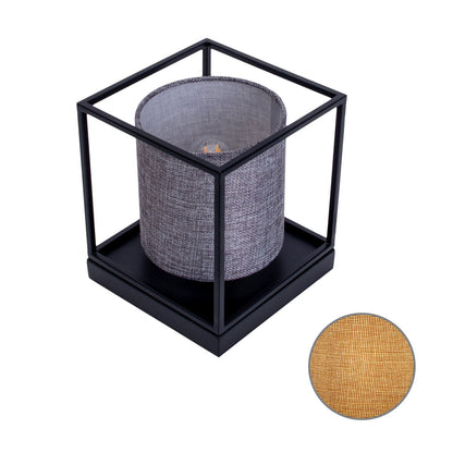 Tafellamp Beta Grijs Metaal/Textiel (E14)