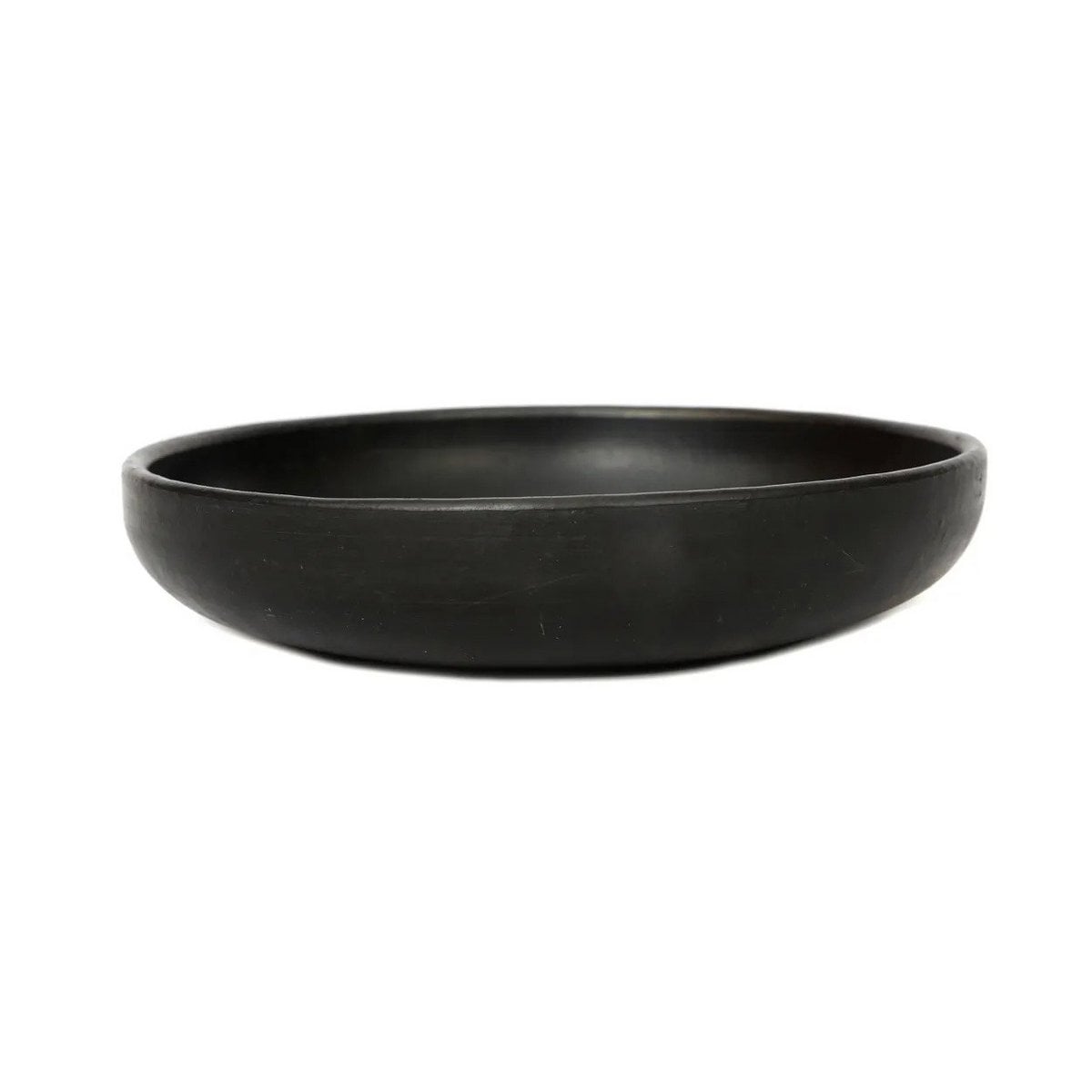 Terracotta bord The Burned Deep Plate zwart - M