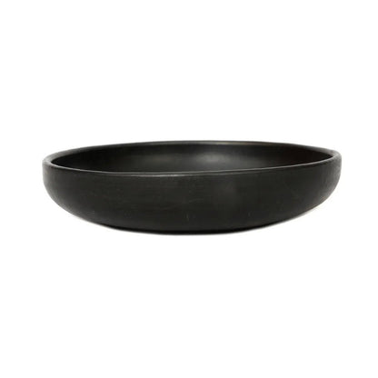Terracotta bord The Burned Deep Plate zwart - M