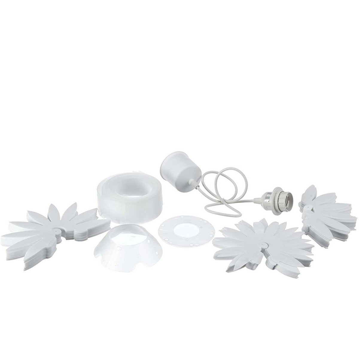 Hanglamp Lotus Wit Kunststof - Ø 47 cm