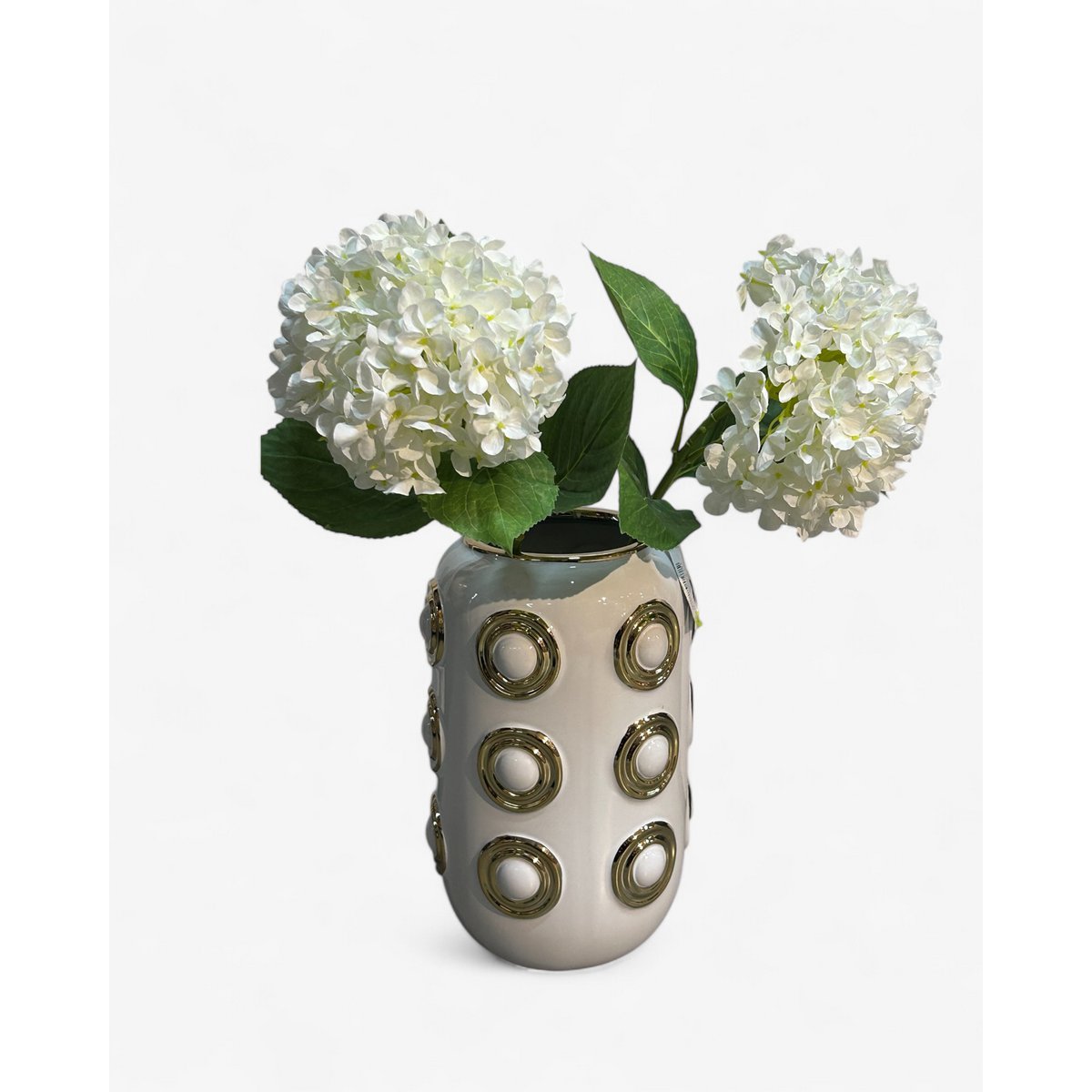 Gouden vaas Cv11617-12-ca-205321-wit wit
