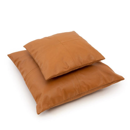 Leren kussenhoes The four panel camel - 60x60 cm